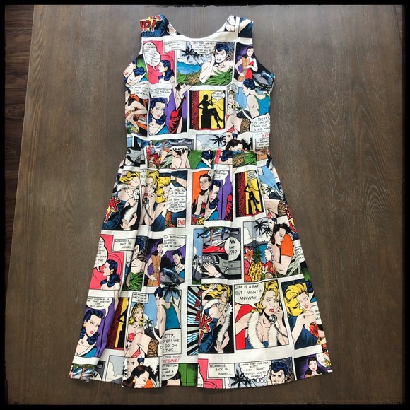 Hemet Dresses Awesome Hemet Comic Strip Dress Euc Poshmark